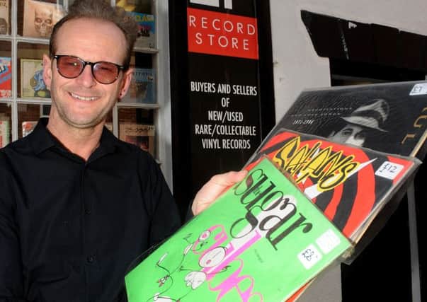 Mark Richardson, of LP Record Store, Arundel Street, is taking part in Record Store Day. Picture: Andrew Roe
