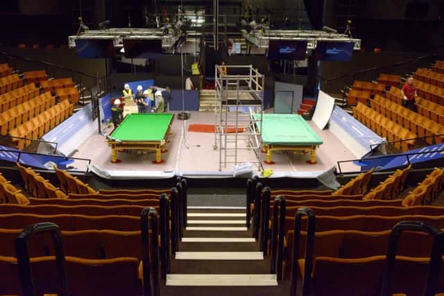 Crucible is transformed ready for the World Snooker Championships