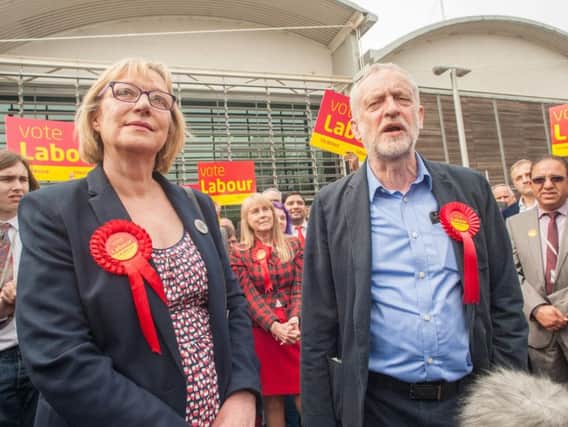 Brightside and Hillsborough MP Gill Furniss with Labour leader Jeremy Corbyn
