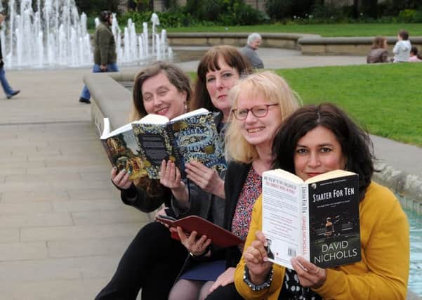 Sheffield Hallam and the University of Sheffield have been awarded Arts Council funding to take over and develop the Off The Shelf Book Festival. Pictured left-right Prof Vanessa Toulmin, Lesley Webster, Su Walker and Maria De Souza.