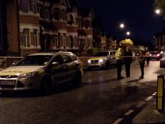 The scene in Willesden where a woman was shot and four people arrested in a police counter-terror raid