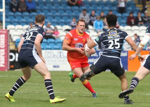 Action from the Eagles defeat to Featherstone. Picture: Simon Hall