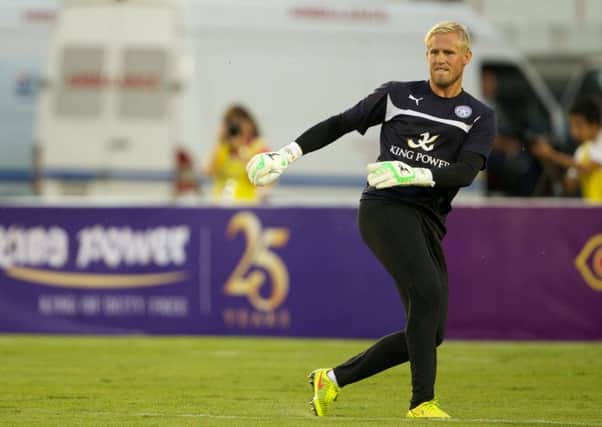 Kasper Schmeichel, who could be on the brink of a move to Manchester United.