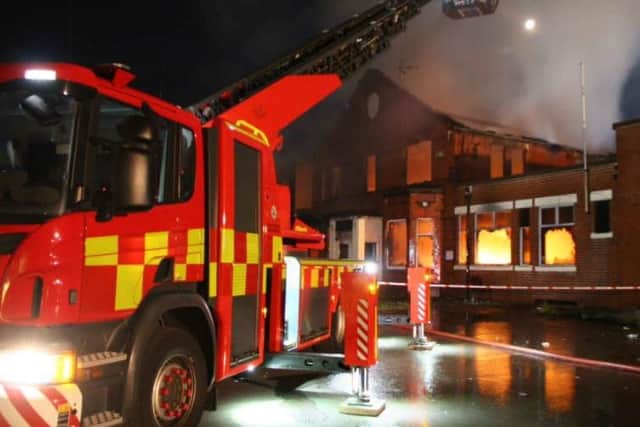 A fire broke out at a derelict pub in Thorne