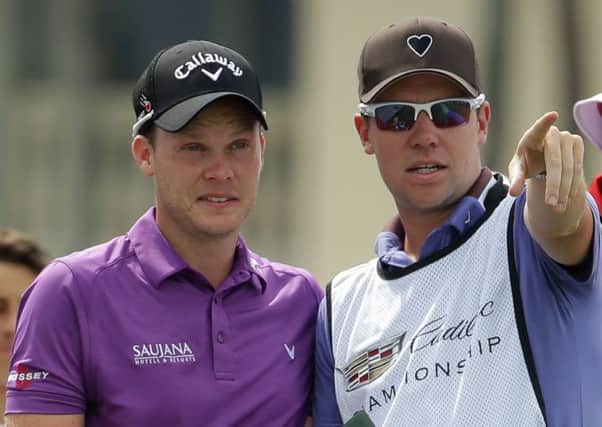 Danny Willett and caddy Jonathan Smart in happier times