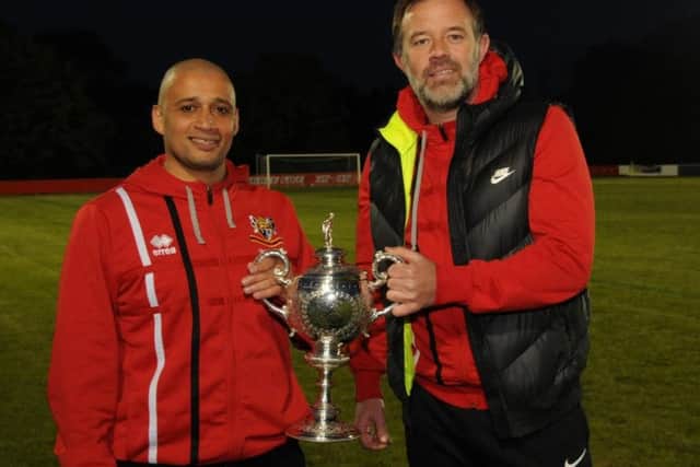 An East Riding Senior Cup winner with assistant Ian Ashbee