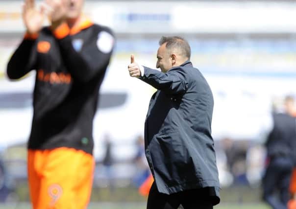 Thumbs up from Owls Carlos Carvalhal....Pic Steve Ellis