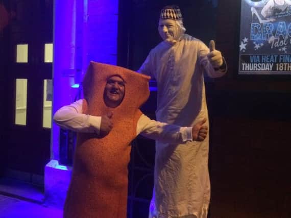 Mr Fish Finger on the campaign trail. (Photo: Twitter).
