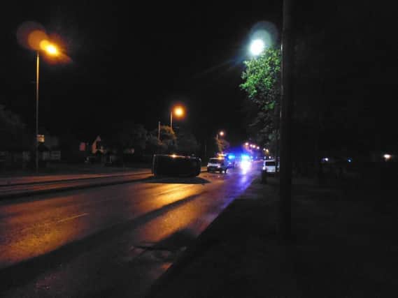 The collision in Ridgeway Road.