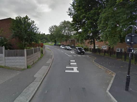 The collision took place in Hinde House Crescent this morning. Picture: Google Maps