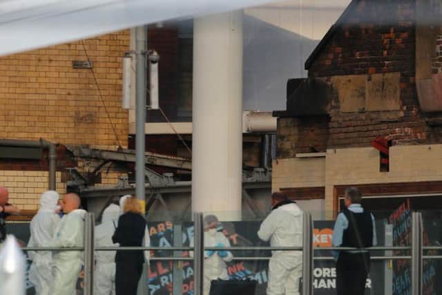The scene in Manchester, following Monday night's bomb blast