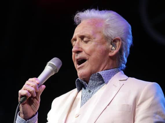 Headliner Tony Christie singing the praises of Wentworth Music Festival. Photos: Glenn Ashley