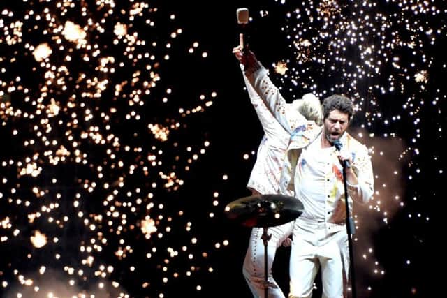 Take That performing.