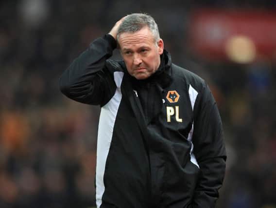 Paul Lambert was in charge at Wolves for just six months