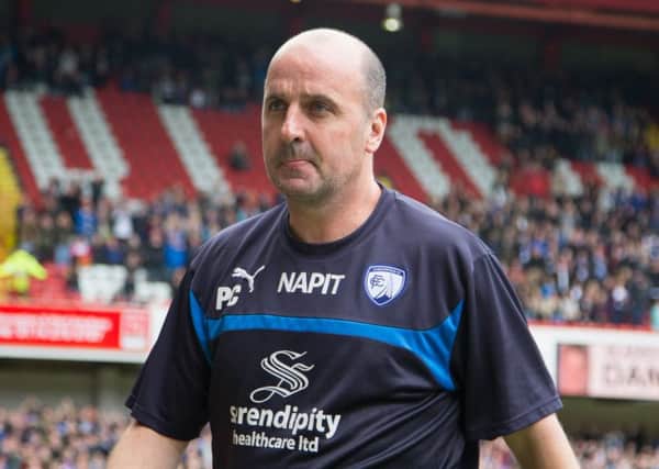 Paul Cook, pictured when manager of Chesterfield