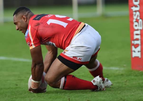 Sheffield Eagles' Garry Lo scored five tries in the win over Hornets. Picture: Andrew Roe