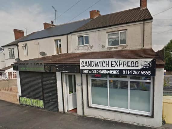 A robber armed with a knife struck at Sandwich Express, Swallownest