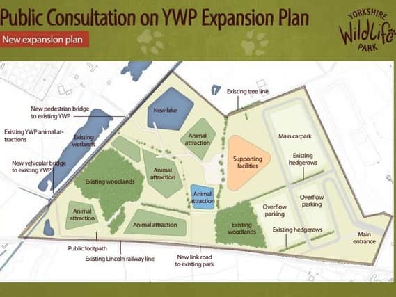 The proposal to develop Yorkshire Wildlife Park.