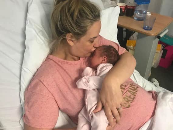 Leanne Plant and daughter Isabella-Rose, who was born after five rounds of IVF