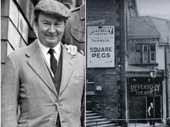 Peter Sallis trod the boards at Sheffield Repetory Theatre.