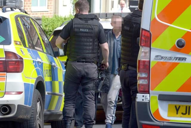 VIDEO: Armed police arrest man carrying BB gun in Sheffield city centre