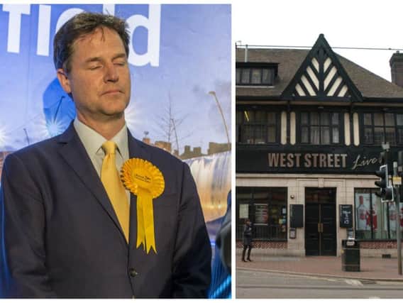 Nick Clegg and West Street Live, where he has been offered a job as a DJ