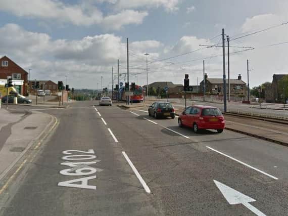 The crash happened in Ridgeway Road, close to the Gleadless Townend tram stop (Google)