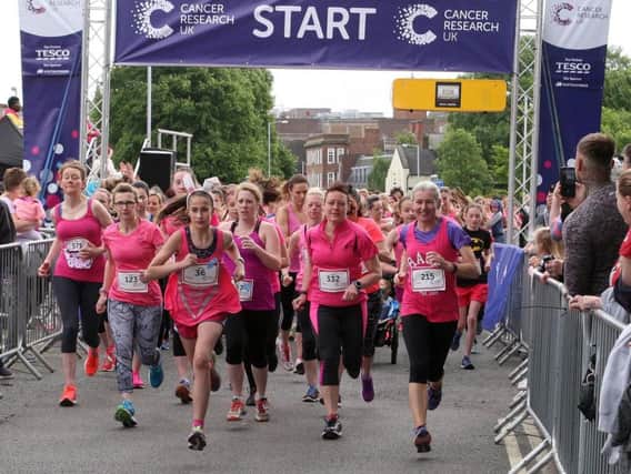 Hundreds of people took part in this year's Race for Life in Chesterfield.