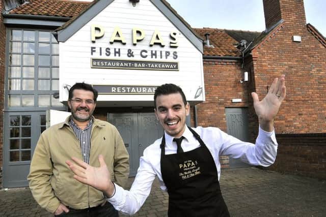 The stunt was the brainchild of the Papas fish and chips restaurant chain.