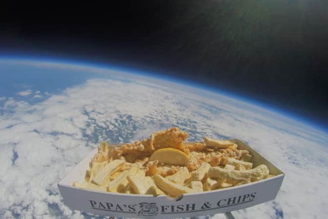 The fish and chips in space.