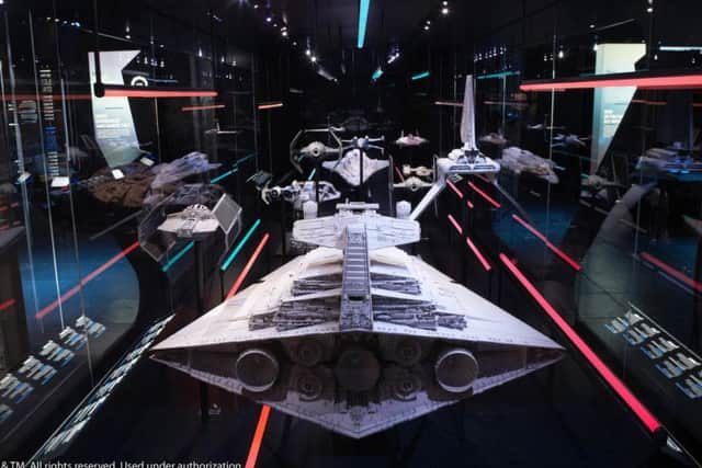 Spaceships from the movies at STAR WARS Identities: The Exhibition: Photos: Lucasfilm Ltd  & TM 2017