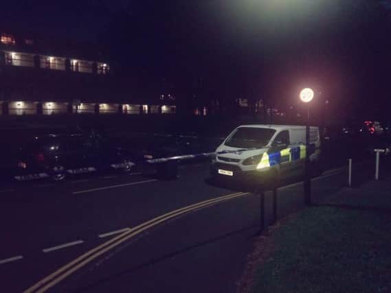 The incident took place in Leverton Drive, off London Road, at around 8.30pm.