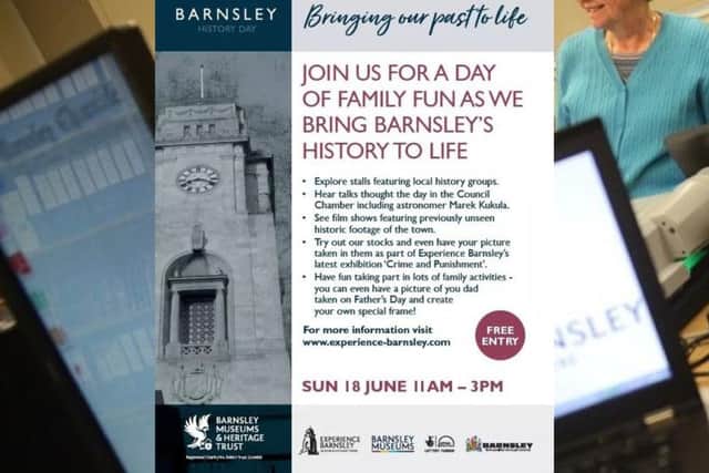 Barnsley History Dat at the Town Hall on Sunday, June 18.