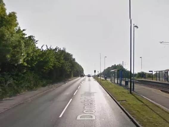 Emergency services were called out to Donetsk Way in Owlthorpe, following reports that a pedestrian had passed out and injured herself on the tracks at about 7pm on Wednesday evening.