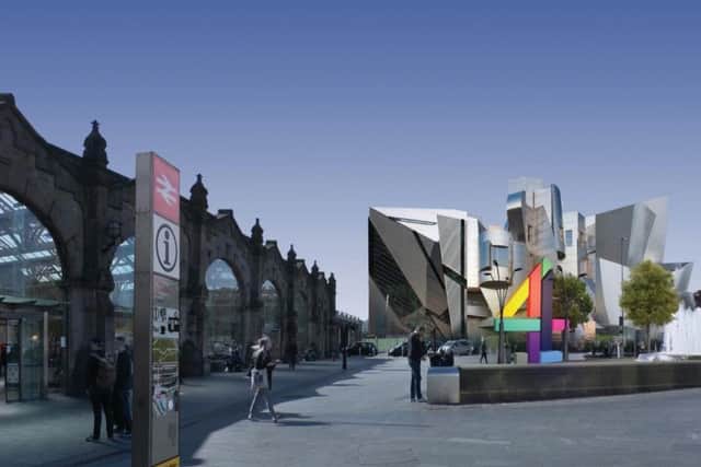 An impression of the type of building that could be built to house the new Channel 4 headquarters.