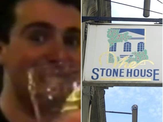 A drinker from the YouTube video filmed inside The Stonehouse.