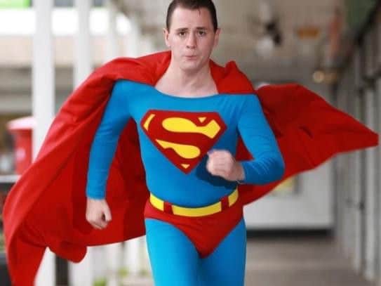 Luke Junior as Superman.