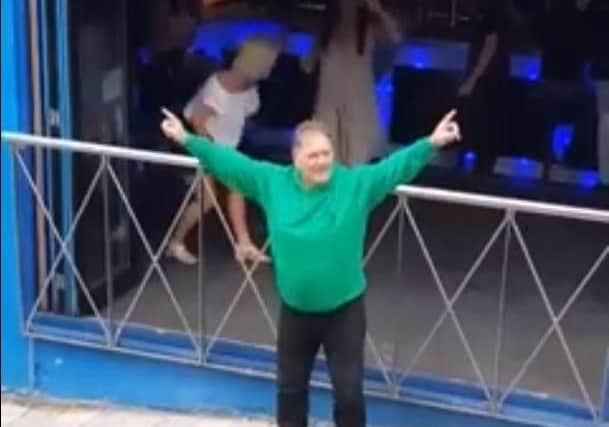 Footage of the man - credit: Darren Crossland Facebook