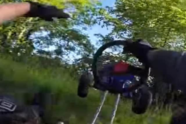 Footage shows the moment the rider lost control of his go kart on Slack Hill. (Photo: YouTube).