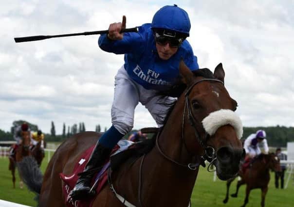 Ribchester, ridden by William Buick, who got Royal Ascot off to a flying start by winning the Queen Anne Stakes in course-record time.