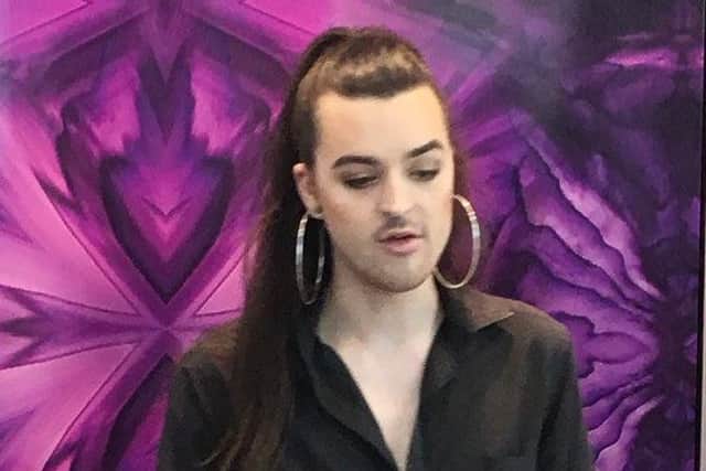The photo of shop assistant Jonny Marsh which caused the furore. (Photo: Twitter).