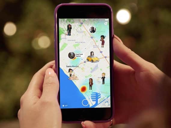 Snap Map in action. Photo: Snapchat