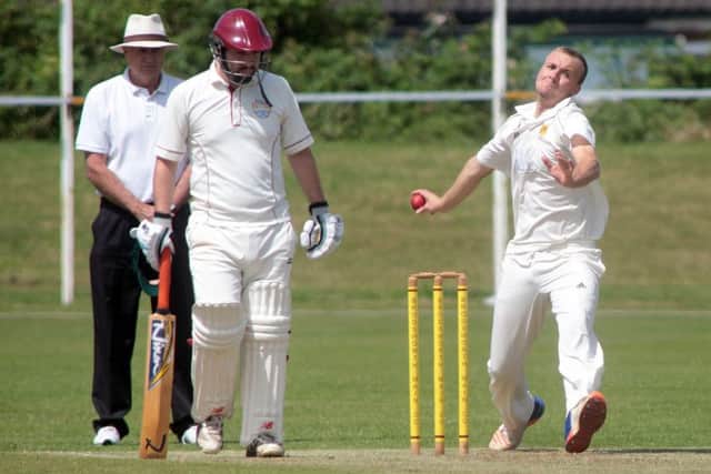 Craig Richardson took five wickets for Brodsworth Main in their win over Knottingley Town. Photos: Glen Ashley