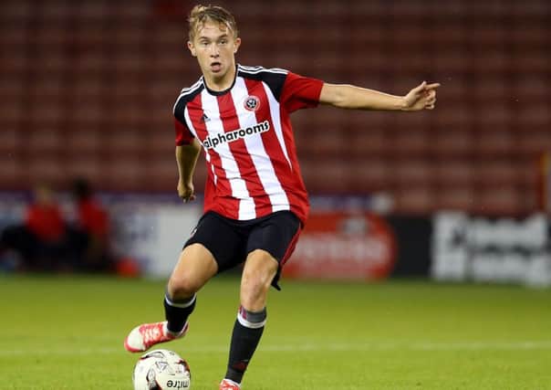 Louis Reed of Sheffield Utd during the U23 Professional Development League match at Bramall Lane Stadium, Sheffield. Picture date: September 6th, 2016. Pic Simon Bellis/Sportimage