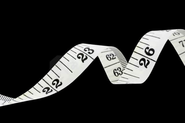 Tape Measure with black background