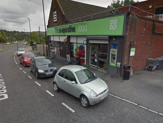 The attempted robbery happened near to the Co-Op store in Baslow Road, Totley. Picture: Google Maps.