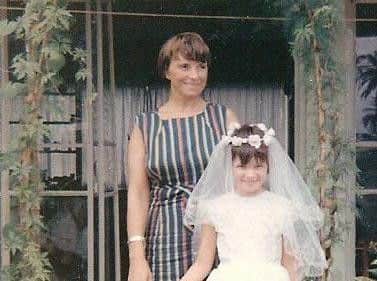 Bridey as a young girl with her late mother Kathleen