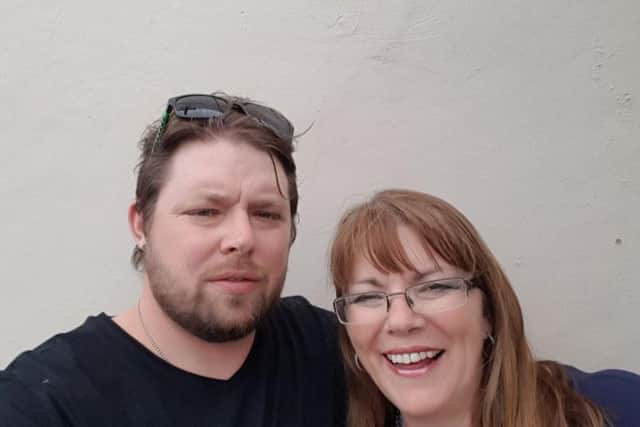 Bridey with her son Adam, who has also competed at the British Transplant Games