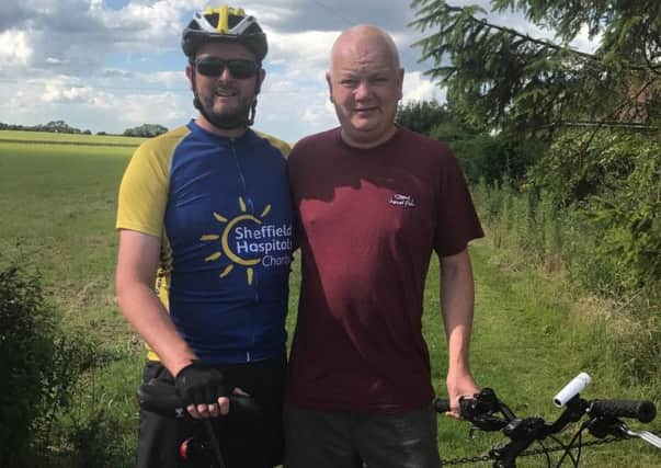 Chris Bowes (pictured with brother, Simon) is raising money for Late Effects research