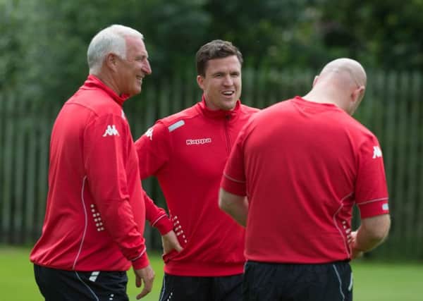Graham Barrow, left, could join Gary Caldwell at the Proact